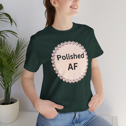 Polished AF Pearl-Framed Statement Tee