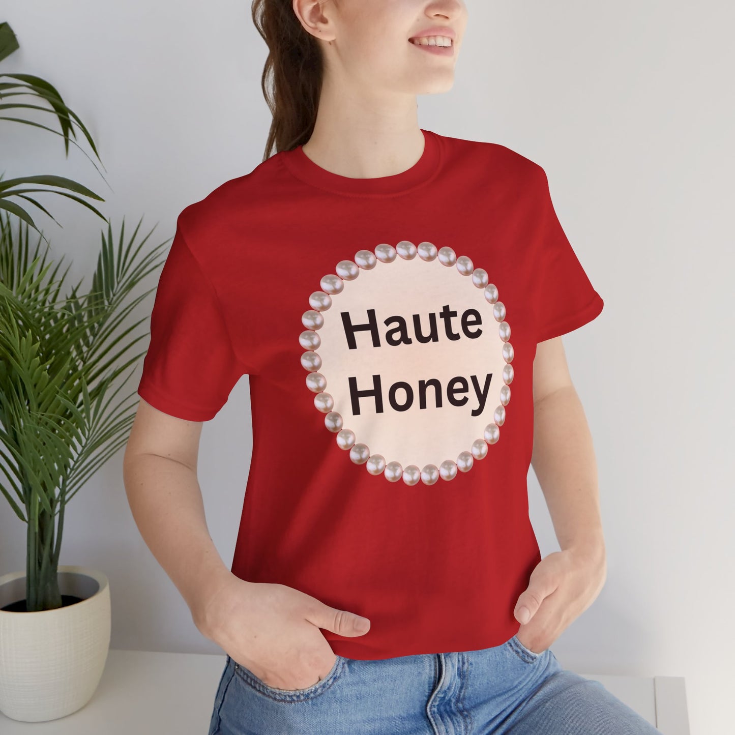 Haute Honey Pearl-Framed Luxe Tee