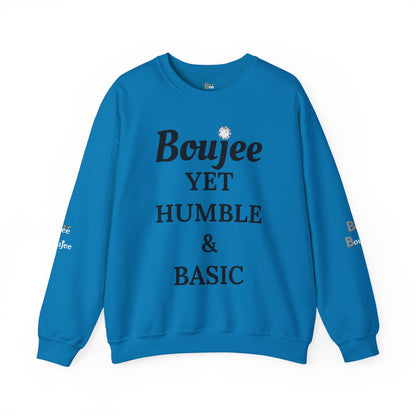 Boujee Yet Humble & Basic - Heavy Blend™ Light Colors Crewneck Sweatshirt