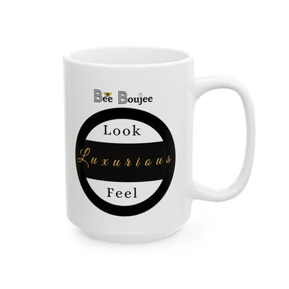Too Basic Yet Too Boujee - Mug WHITE 15oz