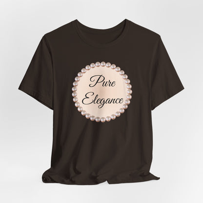 Pure Elegance Pearl-Framed Jersey Tee