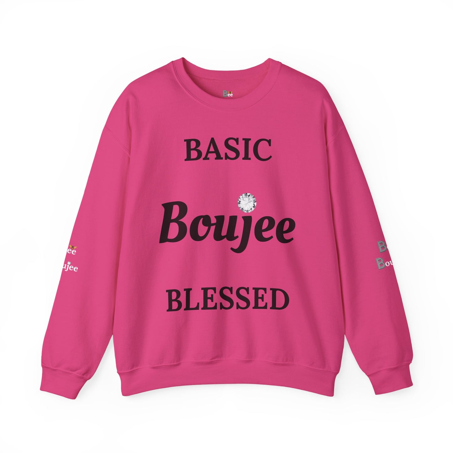Basic Boujee Blessed - Heavy Blend™ Light Colors Crewneck Sweatshirt