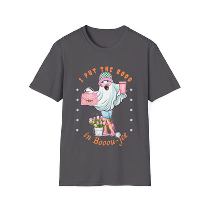 Halloween Booo in Boooujee - Softstyle T-Shirt FAIR SKIN TONE