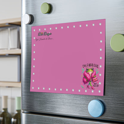 Bee Boujee DIAMONDS Fabulous Froggie - Post-it® Note Pads 8X6