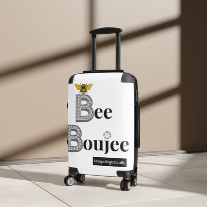 Bee Boujee Luggage - WHITE