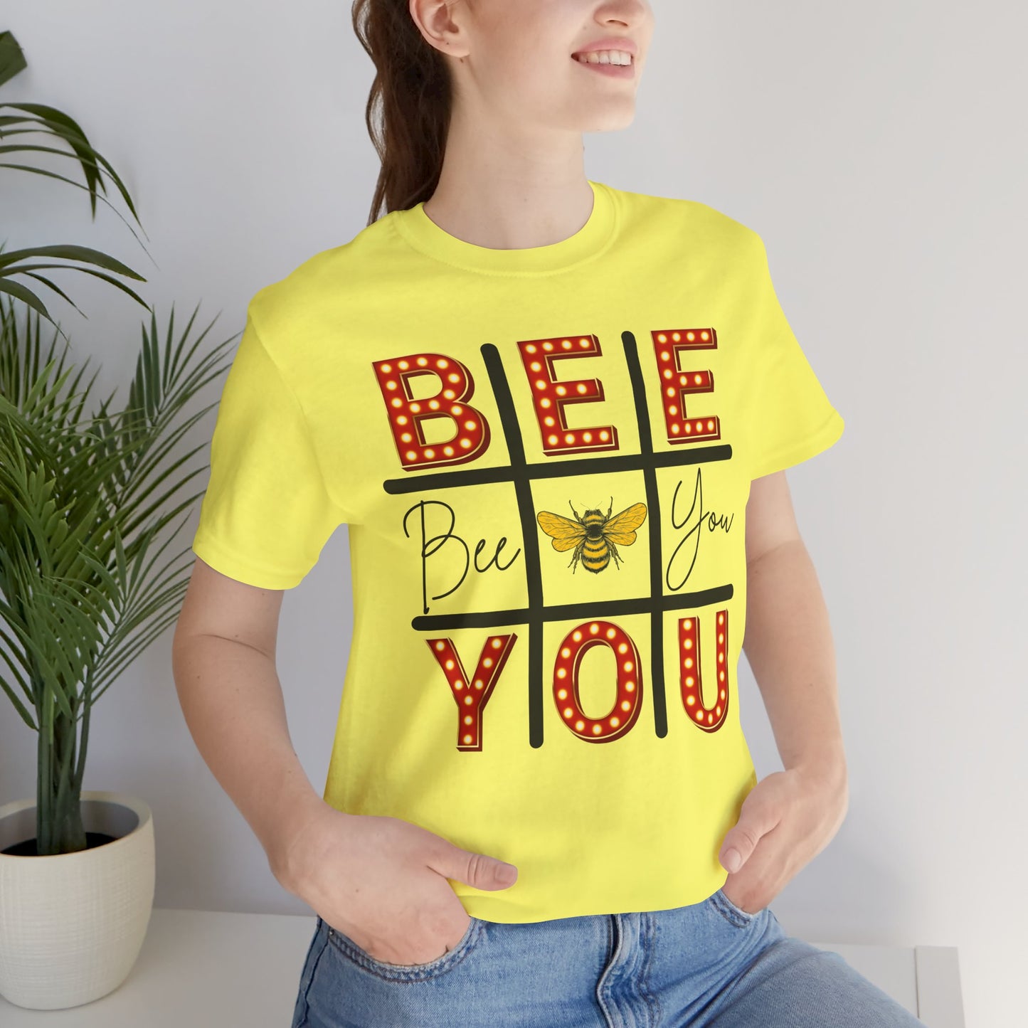 Bee You Marquee Tic-Tac-Toe Tee