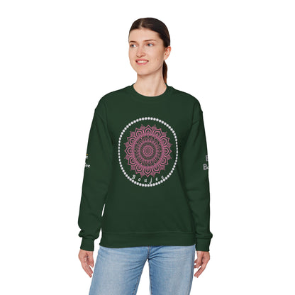 Boujee Burst Pink - Heavy Blend™ Dark Colors Crewneck Sweatshirt