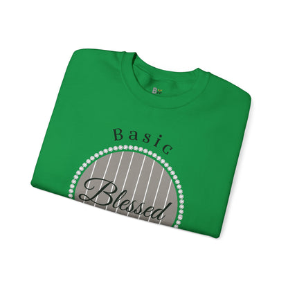 Basic Boujee Blessed - Heavy Blend™ Light Colors Crewneck Sweatshirt