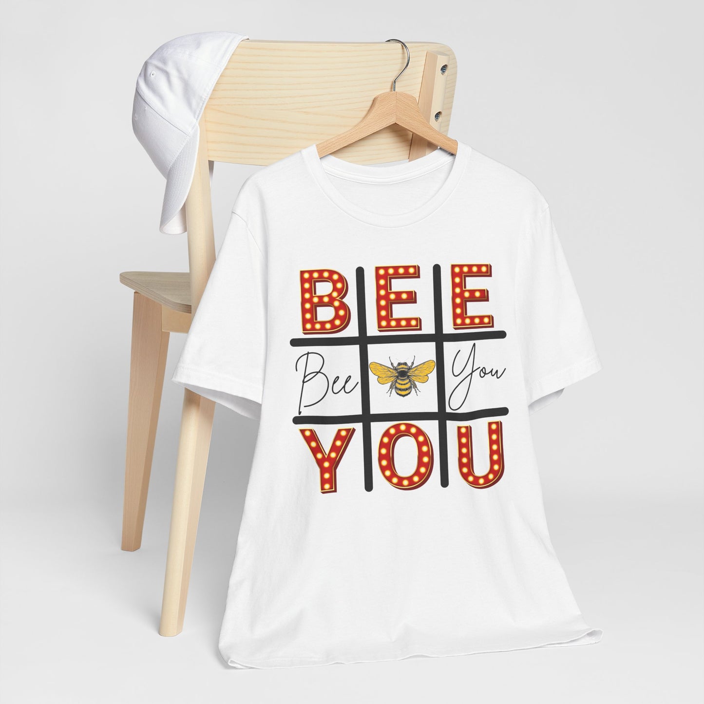Bee You Marquee Tic-Tac-Toe Tee