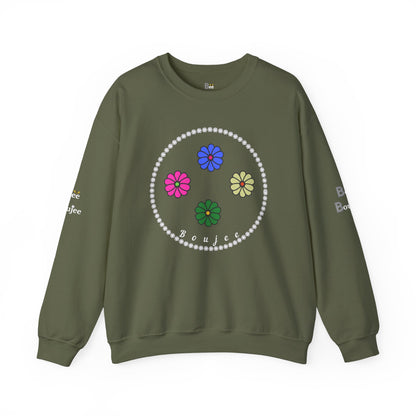 Boujee Mini Flowers - Heavy Blend™ Dark Colors Crewneck Sweatshirt