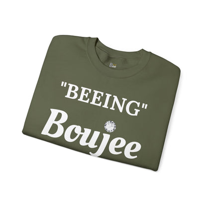 "Beeing" Boujee Ain't Easy- Heavy Blend™ Dark Colors Crewneck Sweatshirt