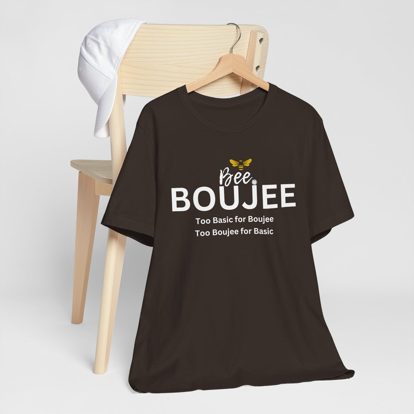 Bee Boujee“Too Basic / Too Boujee” Dark Tee