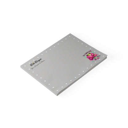 Bee Boujee DIAMONDS Fabulous Froggie - Post-it® Note Pad GREY 8x6