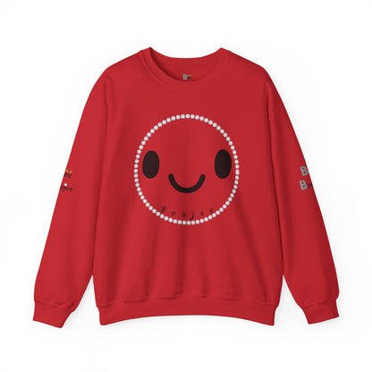Boujee Smiley Face - Heavy Blend™ Light Colors Crewneck Sweatshirt