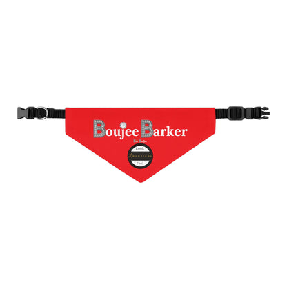 Boujee Barker Bandana RED - Pet Bandana SMALL