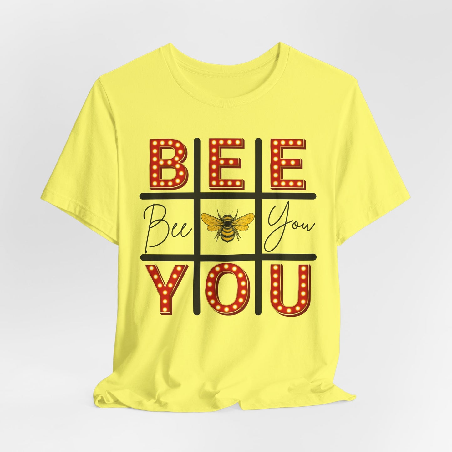 Bee You Marquee Tic-Tac-Toe Tee