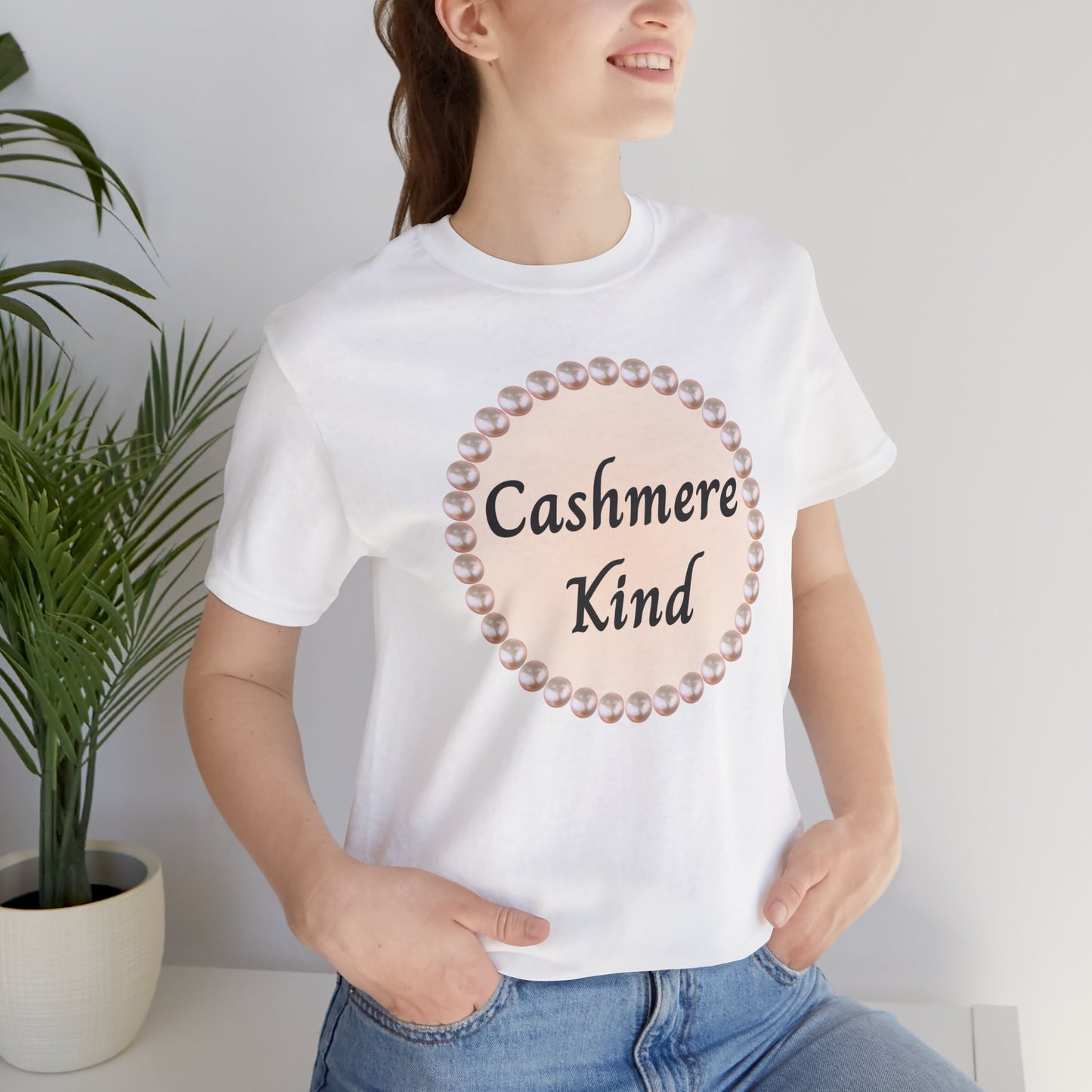 Cashmere Kind Pearl-Framed Luxe Tee