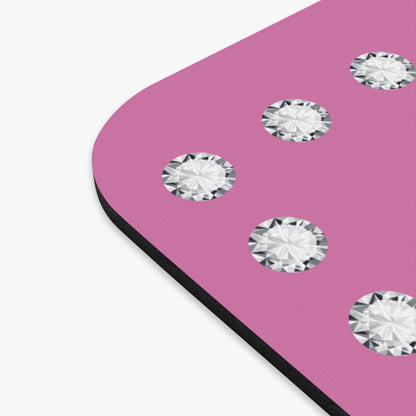 Boujee in Diamonds Mouse Pad PINK (Rectangle)