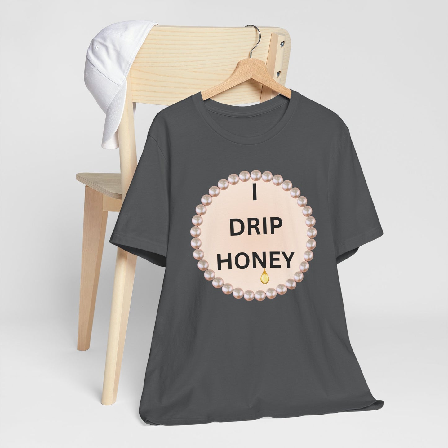 I Drip Honey Pearl-Framed Luxe Tee