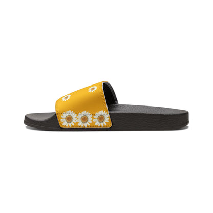 Bee Boujee - GOLD Flowers Women's Removable-Strap Sandals