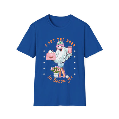 Halloween Booo in Boooujee - Softstyle T-Shirt FAIR SKIN TONE