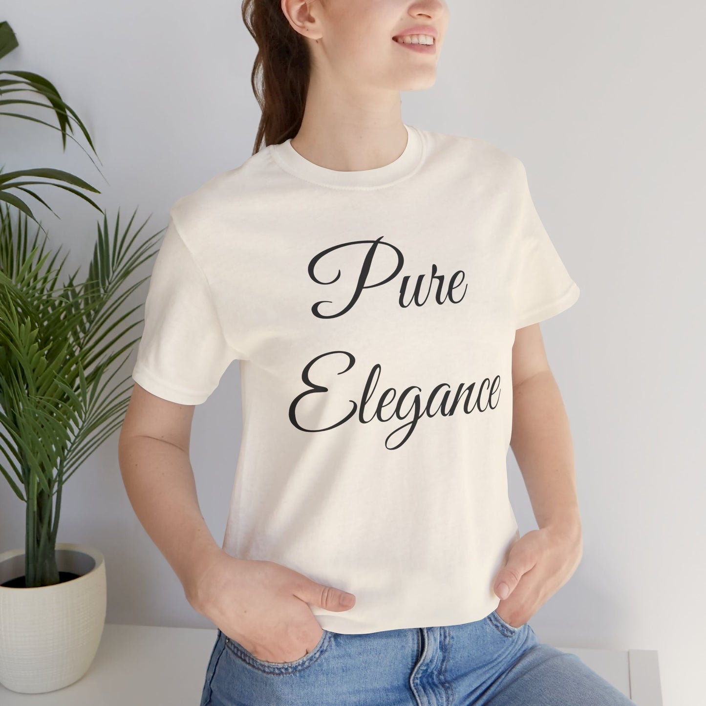 Pure Elegance Scripted Jersey Tee