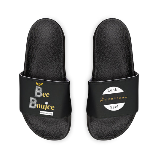 Bee Boujee - BLACK Women's Removable-Strap Sandals