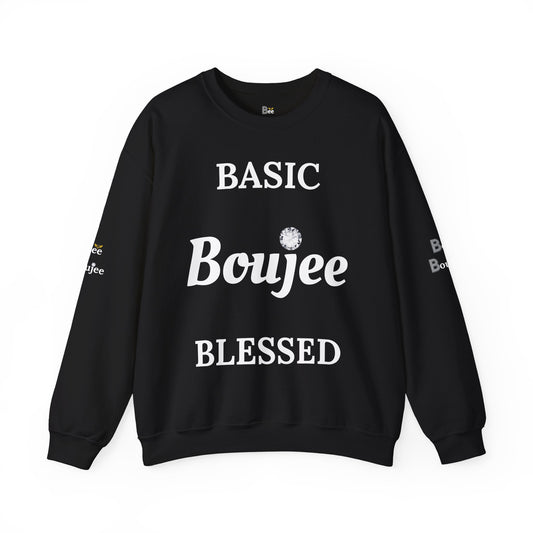 Basic Boujee Blessed - Heavy Blend™ Dark Colors Crewneck Sweatshirt