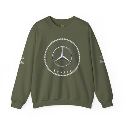 Boujee Benz Emblem - Heavy Blend™ Dark Colors Crewneck Sweatshirt