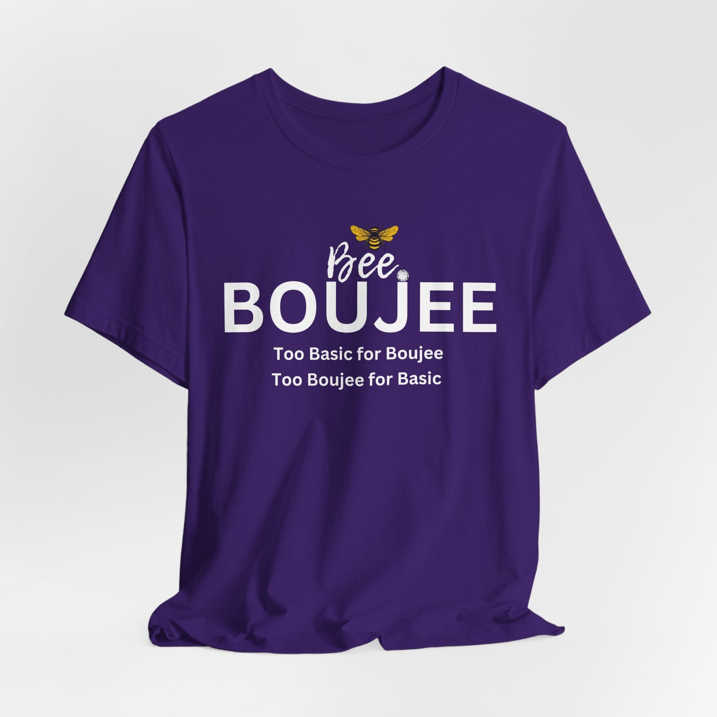 Bee Boujee“Too Basic / Too Boujee” Dark Tee