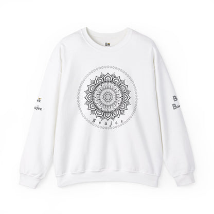 Boujee Black Burst - Heavy Blend™ Light Colors Crewneck Sweatshirt