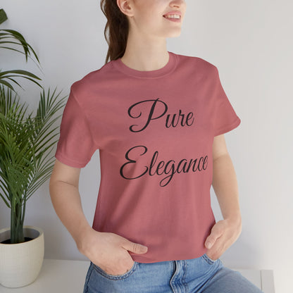 Pure Elegance Scripted Jersey Tee