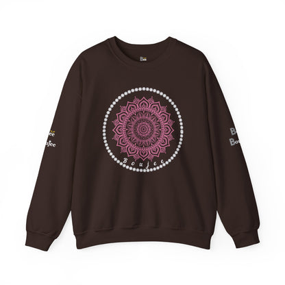 Boujee Burst Pink - Heavy Blend™ Dark Colors Crewneck Sweatshirt