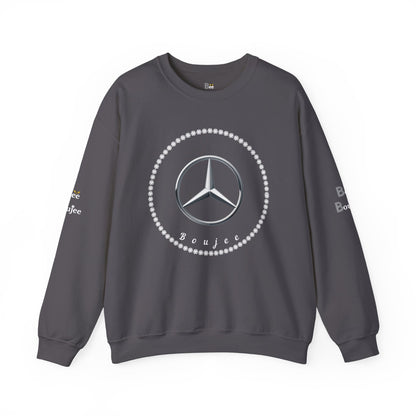Boujee Benz Emblem - Heavy Blend™ Dark Colors Crewneck Sweatshirt