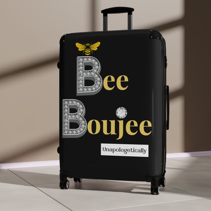 Bee Boujee Luggage - BLACK