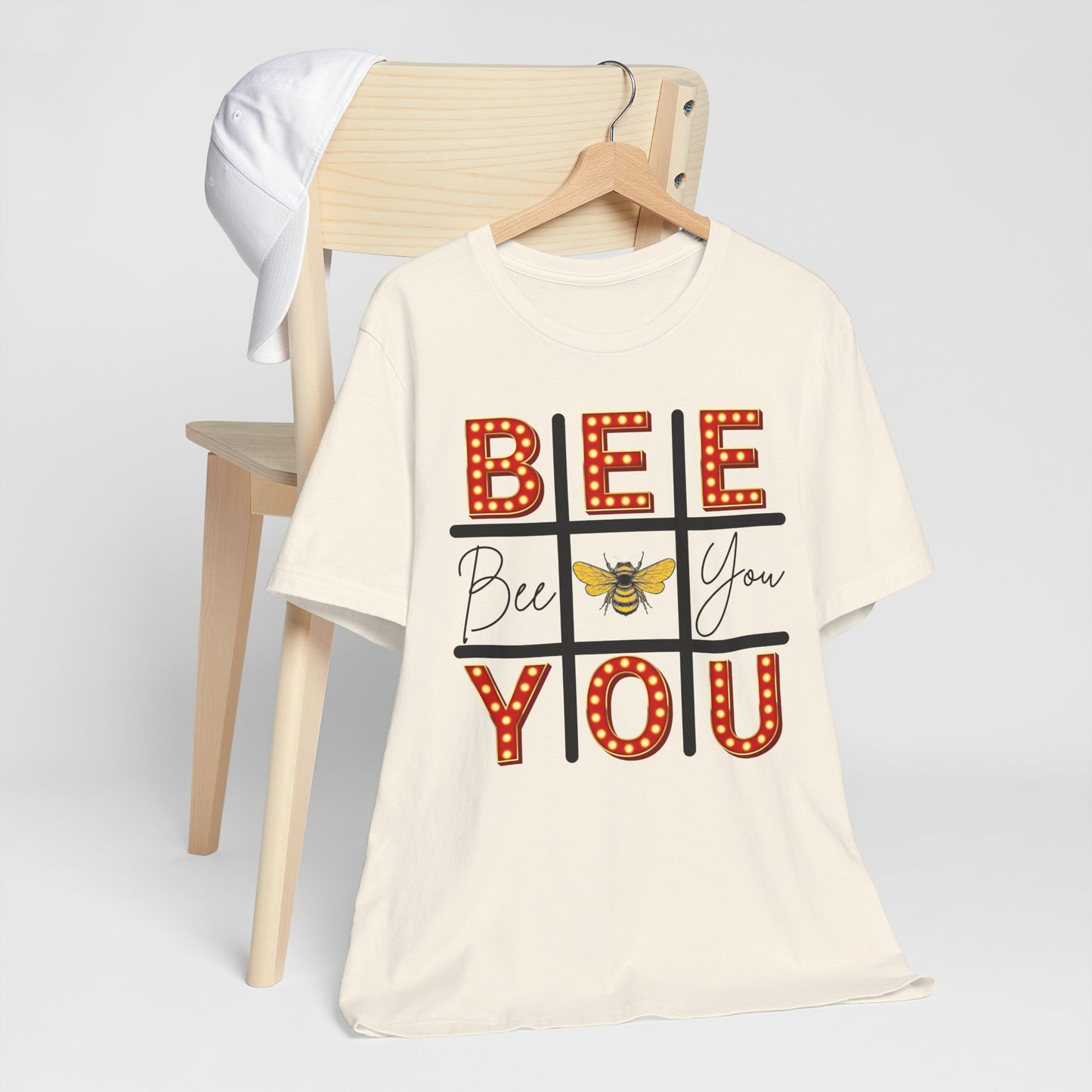Bee You Marquee Tic-Tac-Toe Tee