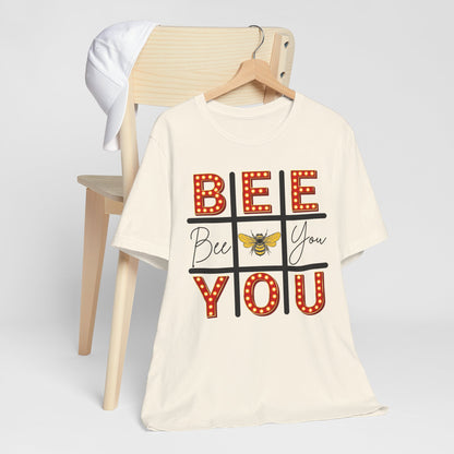 Bee You Marquee Tic-Tac-Toe Tee