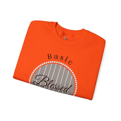 Basic Boujee Blessed - Heavy Blend™ Light Colors Crewneck Sweatshirt