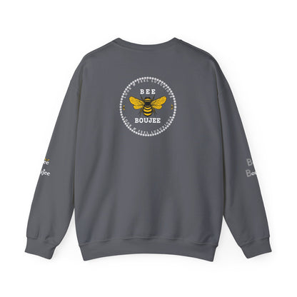 All That + Extra = Boujee - Heavy Blend™ Dark Colors Crewneck Sweatshirt