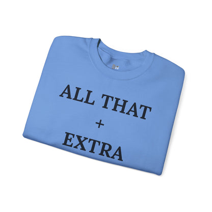 All That + Extra = Boujee - Heavy Blend™ Light Colors Crewneck Sweatshirt