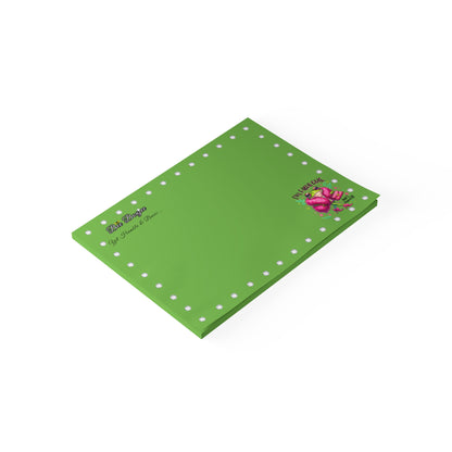 Bee Boujee DIAMONDS Fabulous Froggie - Post-it® Note Pad GREEN 8x6