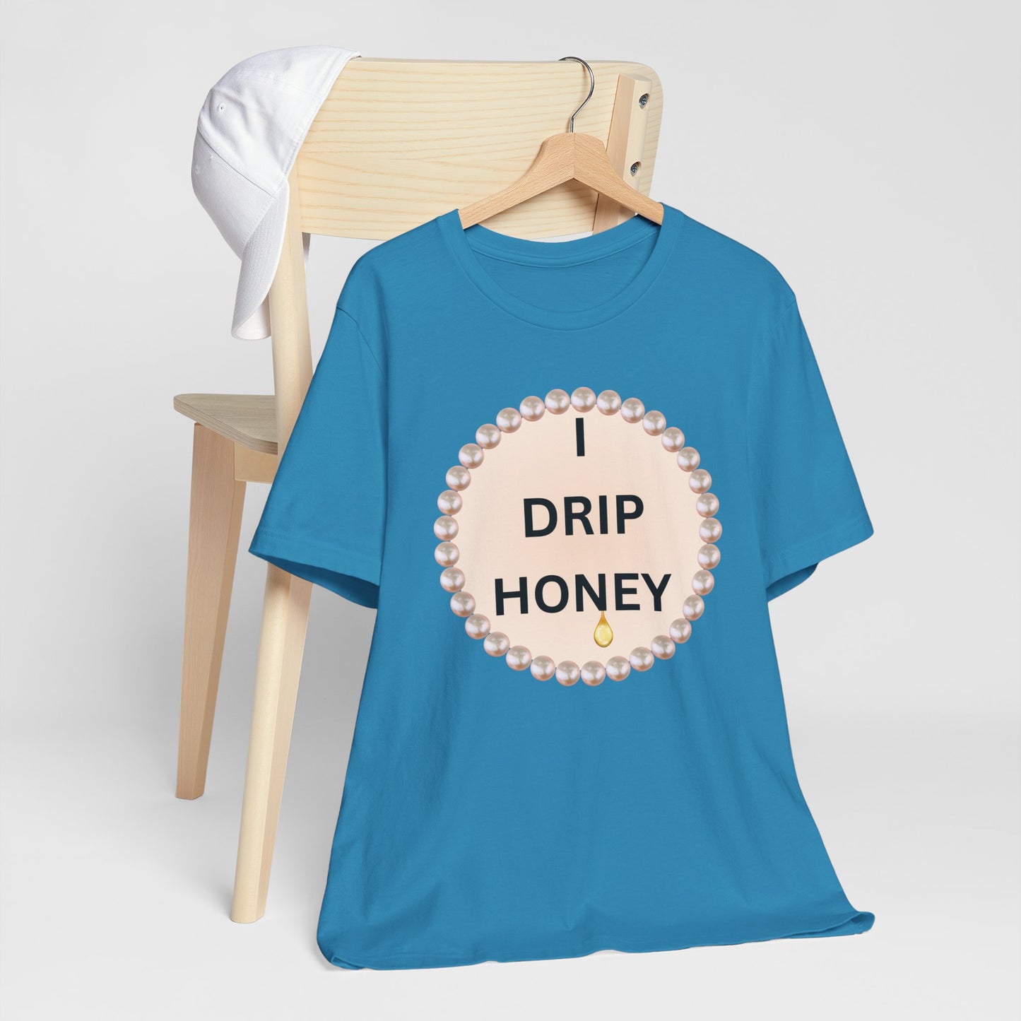 I Drip Honey Pearl-Framed Luxe Tee