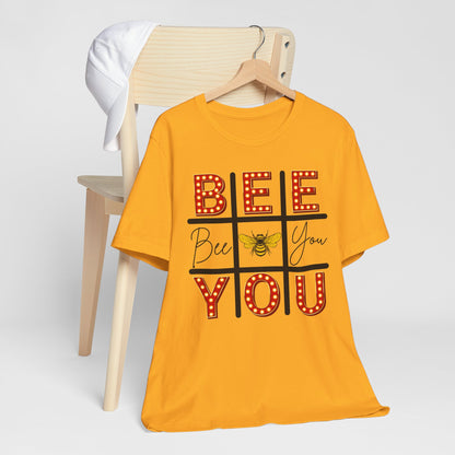 Bee You Marquee Tic-Tac-Toe Tee