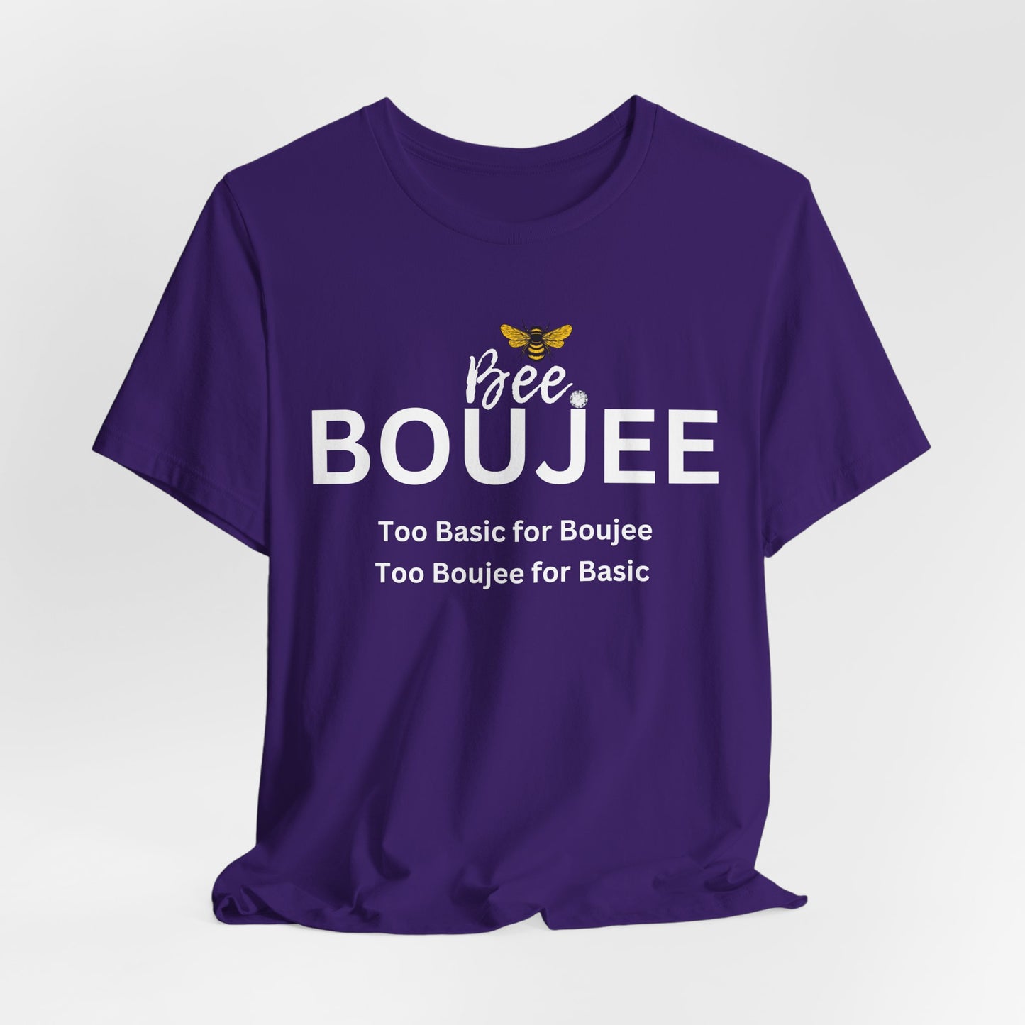 Bee Boujee“Too Basic / Too Boujee” Dark Tee