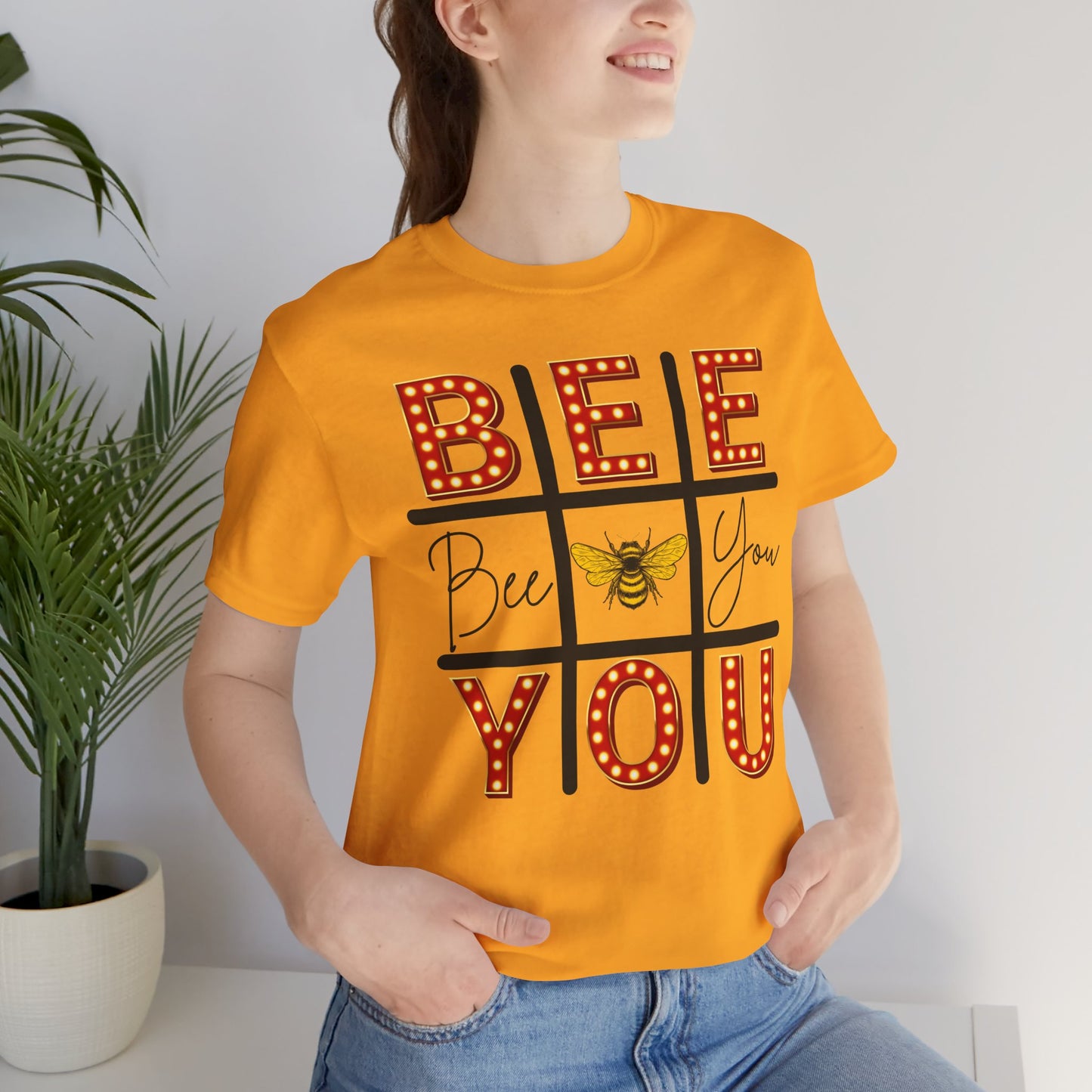 Bee You Marquee Tic-Tac-Toe Tee