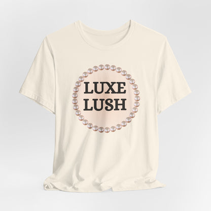 Luxe Lush Pearl-Framed Statement Tee