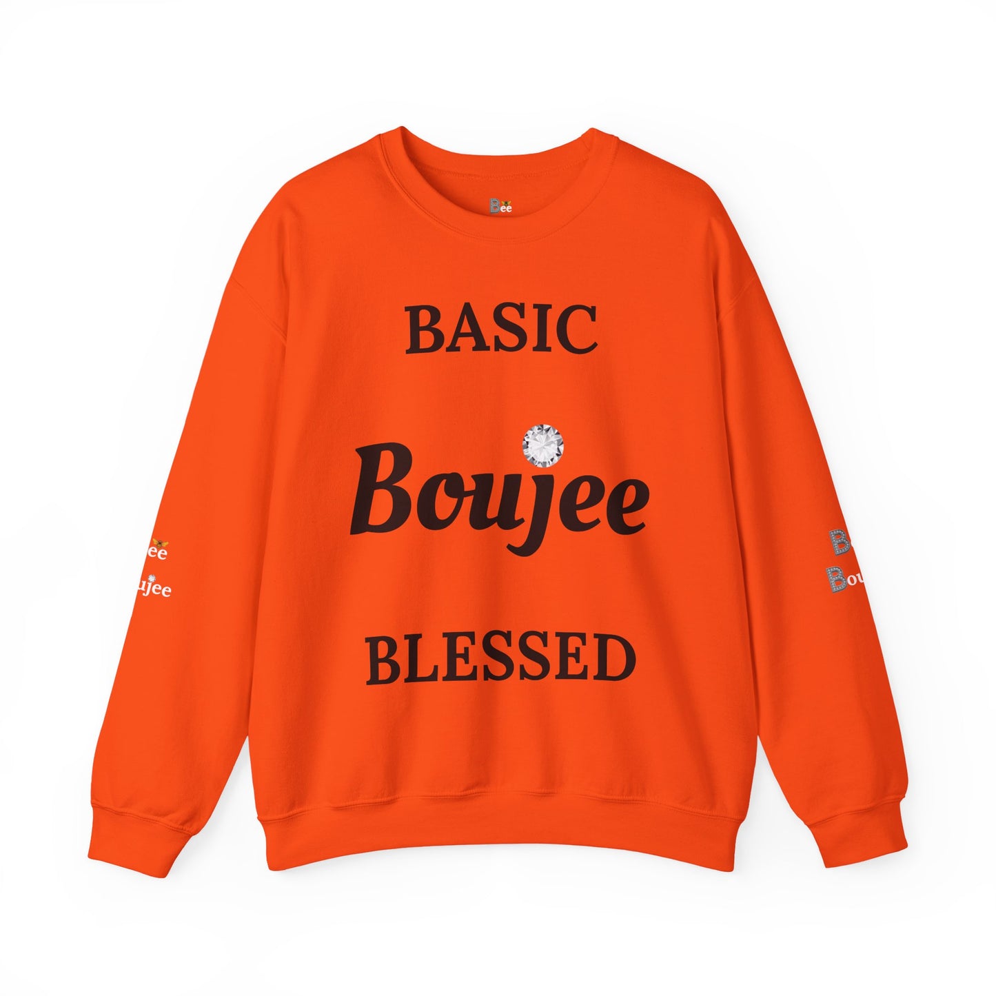 Basic Boujee Blessed - Heavy Blend™ Light Colors Crewneck Sweatshirt