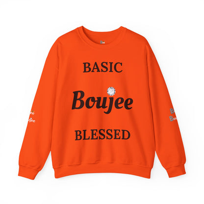 Basic Boujee Blessed - Heavy Blend™ Light Colors Crewneck Sweatshirt
