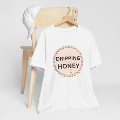 Dripping Honey Pearl-Framed Luxe Tee
