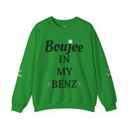 Boujee In My Benz - Heavy Blend™ Light Colors Crewneck Sweatshirt